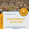 Apostila Auxiliar de Serviços Gerais I Feminino Prefeitura de Brasilândia do Sul PR 2025