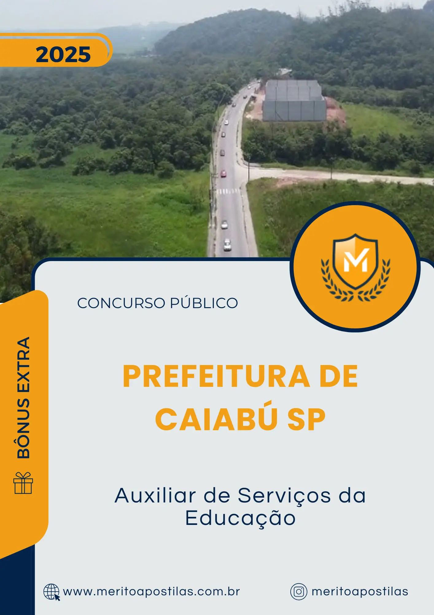 Apostila Auxiliar de Serviços da Educação Prefeitura de Caiabú SP 2025