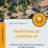 Apostila Coletor De Resíduos Sólidos E Recicláveis Prefeitura de Cruzália SP 2025