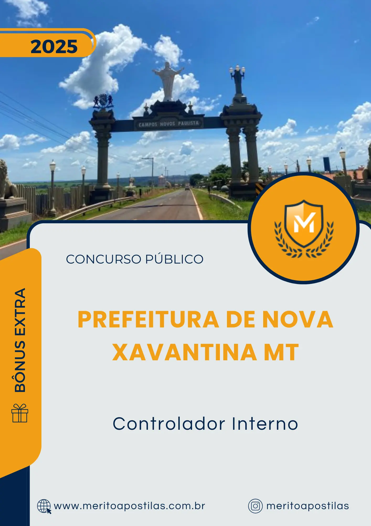Apostila Controlador Interno Prefeitura de Campos Novos Paulista SP 2025