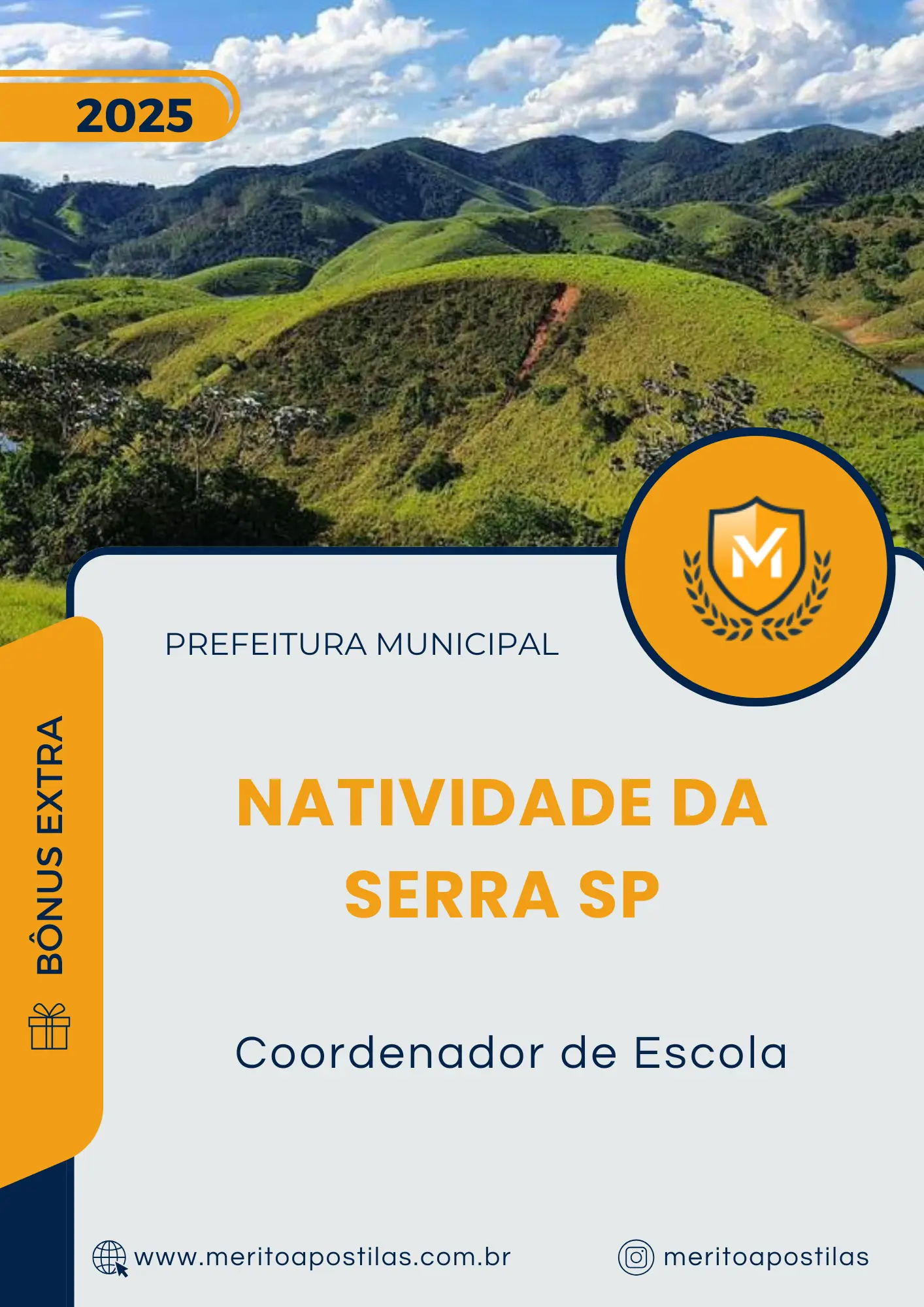 Apostila Coordenador de Escola Prefeitura de Natividade da Serra SP 2025