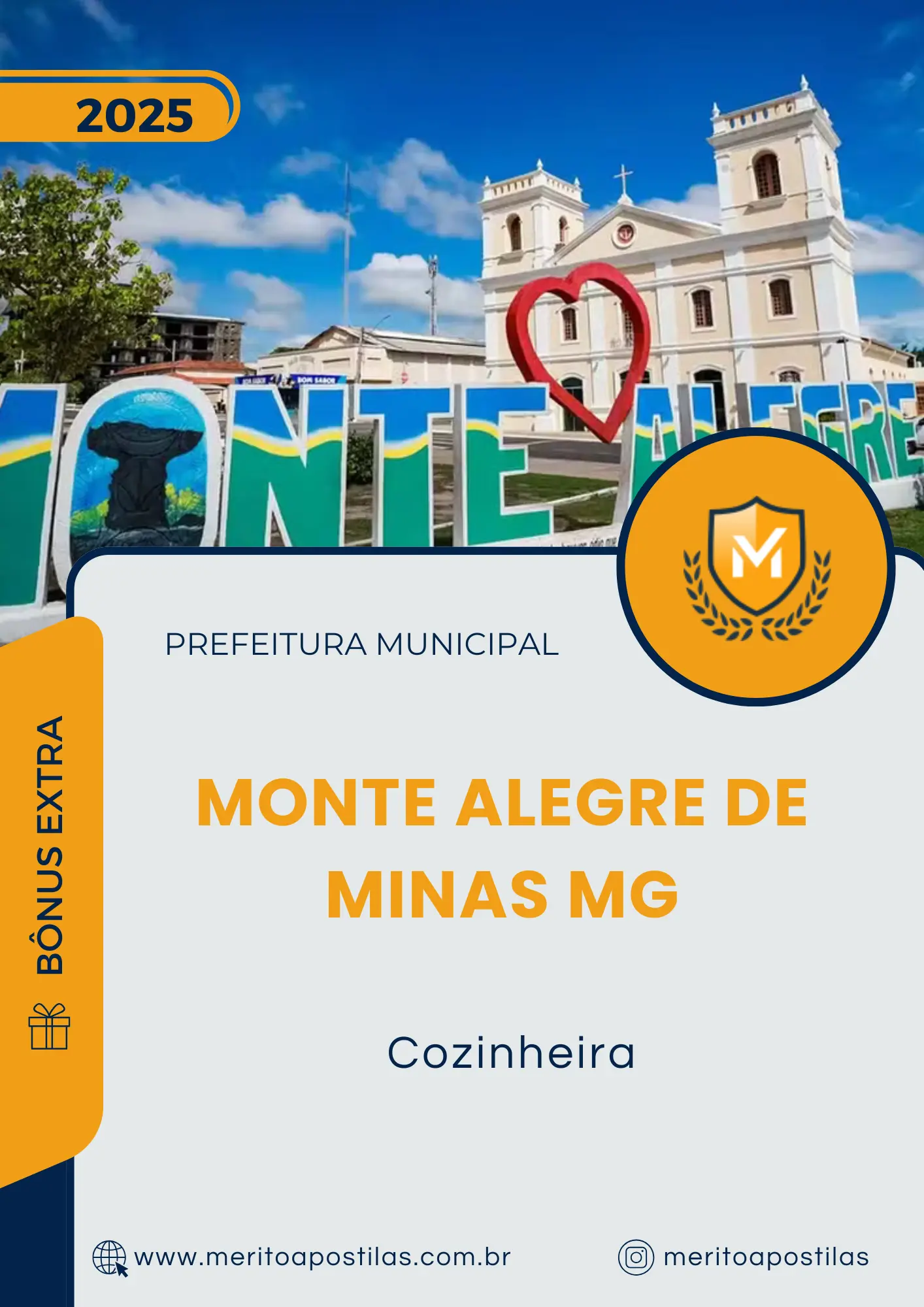 Apostila Cozinheira Prefeitura de Monte Alegre de Minas MG 2025