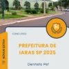 Apostila Dentista PSF Prefeitura de Iaras SP 2025