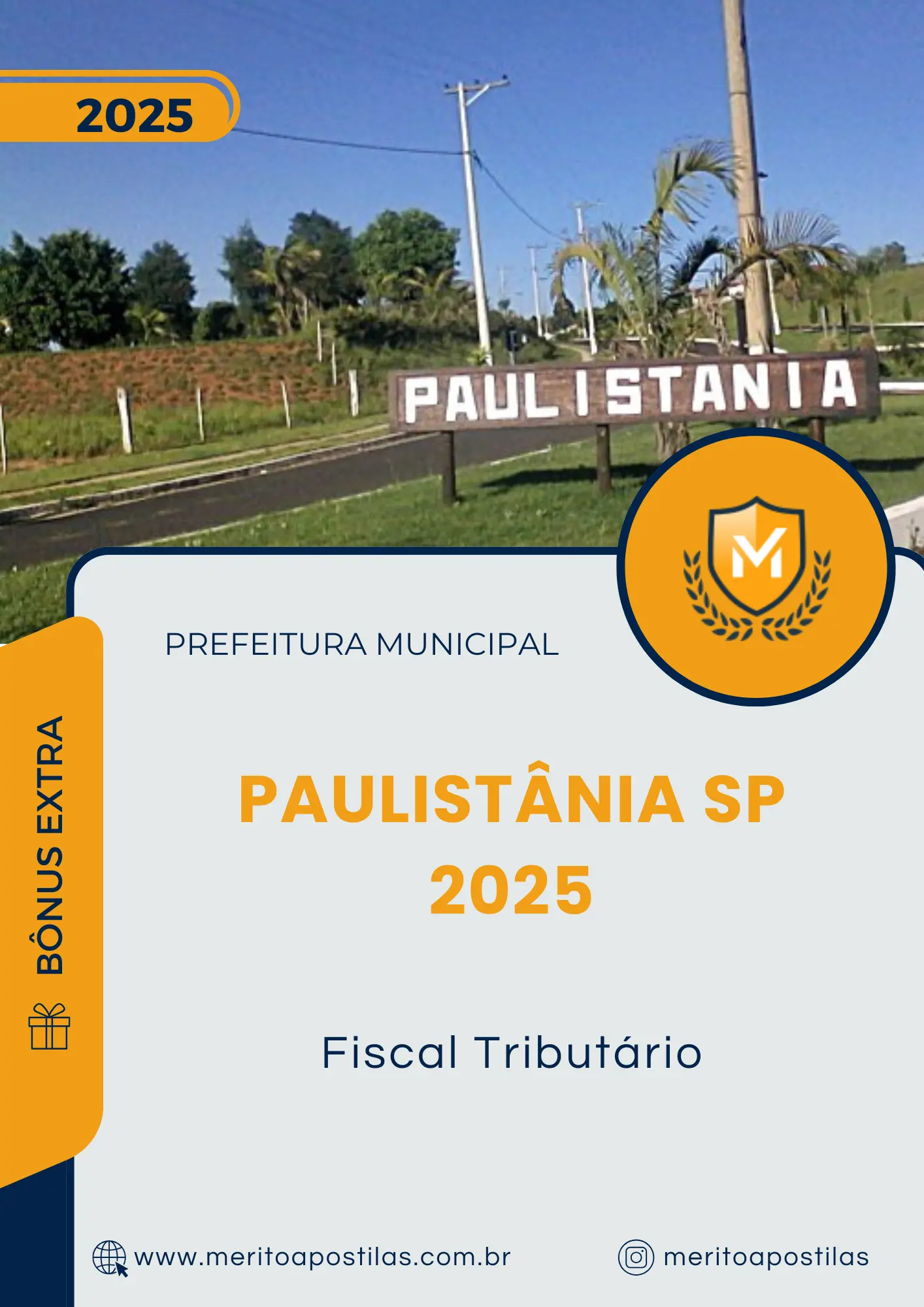 Apostila Fiscal Tributário Prefeitura de Paulistânia SP 2025