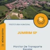Apostila Monitor De Transporte Escolar Prefeitura de Jumirim SP 2025