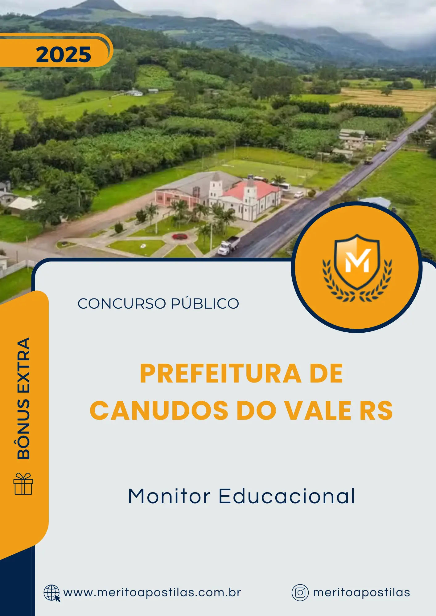 Apostila Monitor Educacional Prefeitura de Canudos do Vale RS 2025