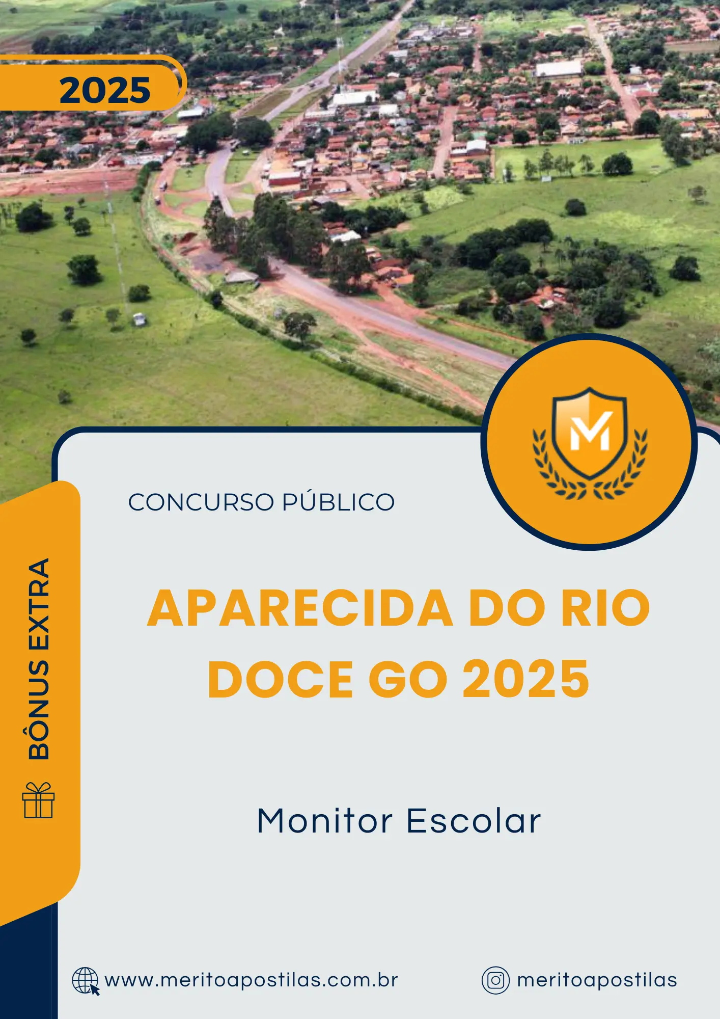 Apostila Monitor Escolar Prefeitura de Aparecida do Rio Doce GO 2025