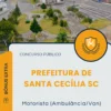 Apostila Motorista Ambulância Van Prefeitura de Santa Cecília SC 2025
