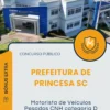 Apostila Motorista de Veículos Pesados CNH categoria D Prefeitura de Princesa SC 2025