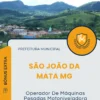 Apostila Operador De Máquinas Pesadas Motoniveladora Prefeitura de São João da Mata MG 2025