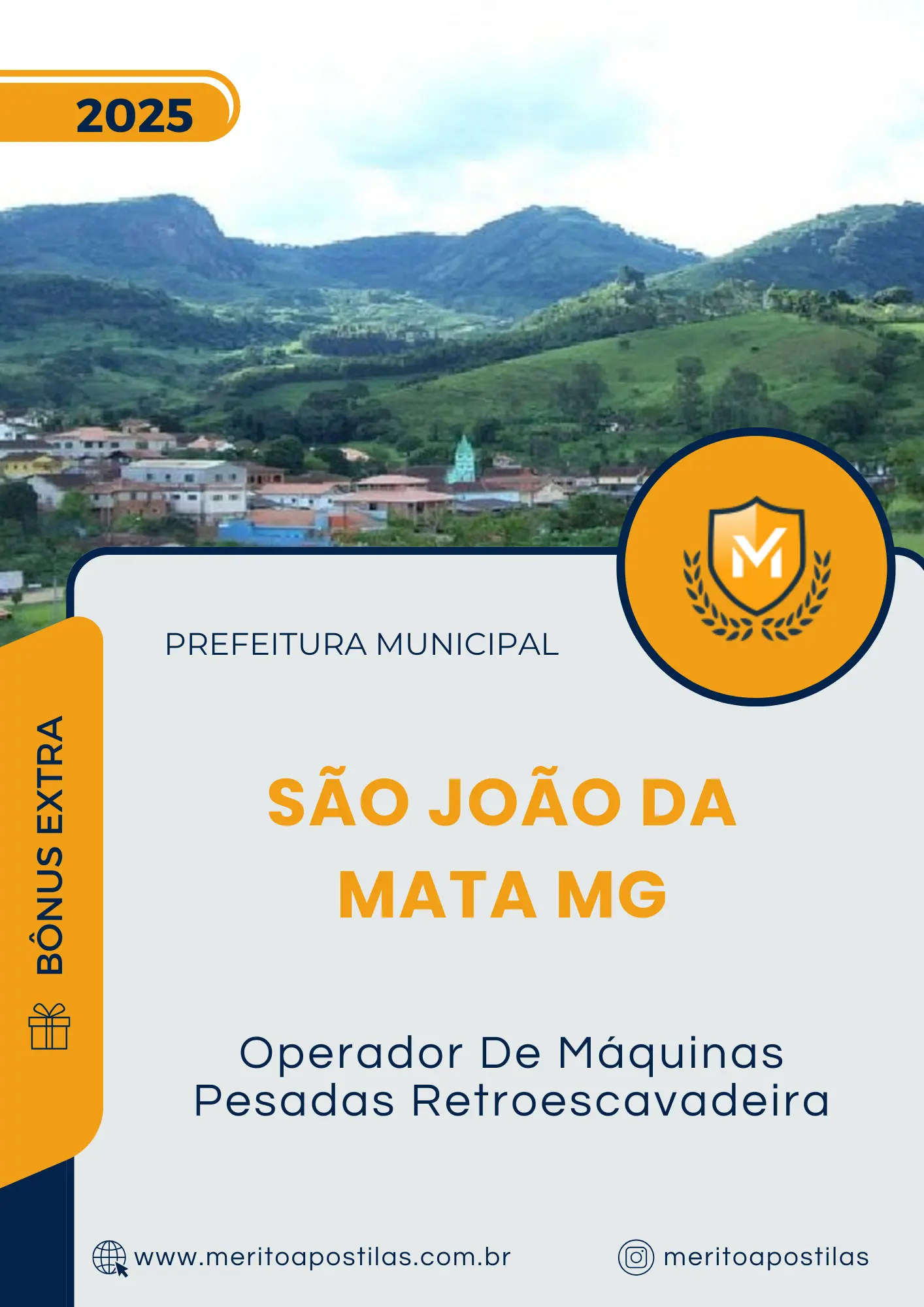 Apostila Operador De Máquinas Pesadas Retroescavadeira Prefeitura de São João da Mata MG 2025
