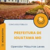 Apostila Operador Máquinas Leves Prefeitura de Iguatama MG 2025