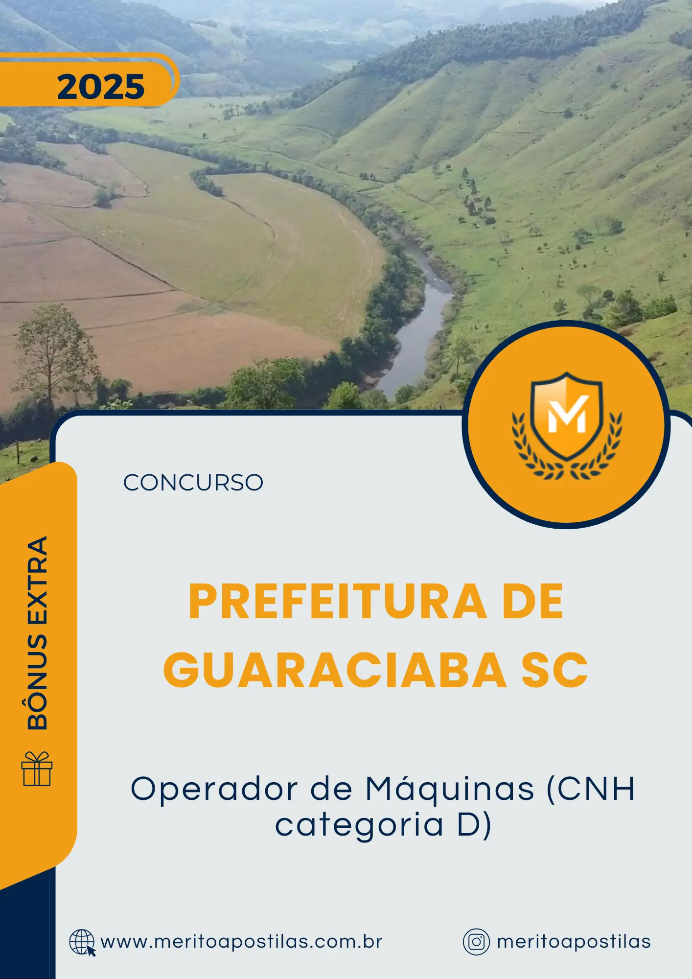 Apostila Operador De Máquinas CNH Categoria D Prefeitura de Guaraciaba SC 2025