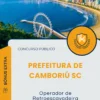 Apostila Operador de Retroescavadeira Prefeitura de Camboriú SC 2025