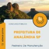 Apostila Pedreiro De Manutenção Prefeitura de Analândia SP 2025