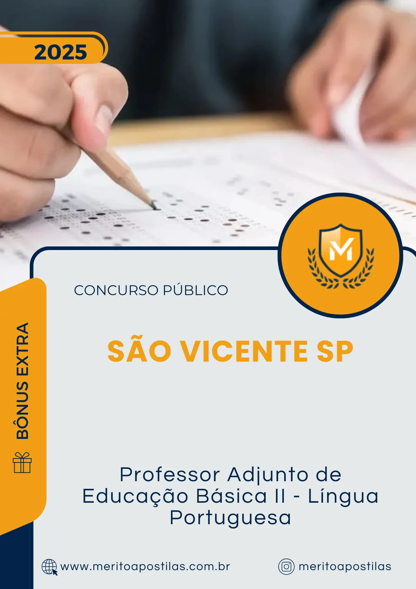 Apostila Professor Adjunto de Educação Básica II Língua Portuguesa Prefeitura de São Vicente SP 2025