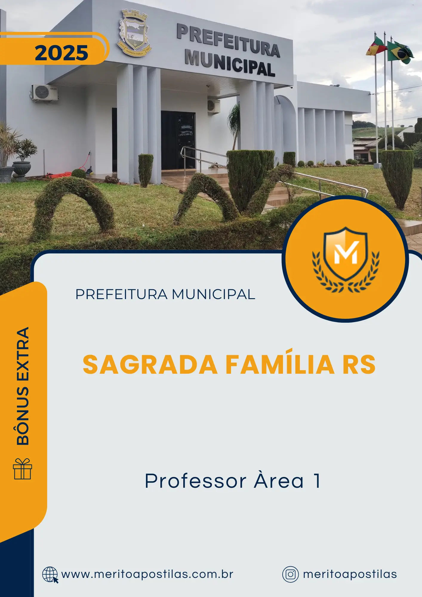 Apostila Professor Àrea 1 Prefeitura de Sagrada Família RS 2025