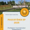 Apostila Professor Coordenador Pedagógico Prefeitura de Paulistânia SP 2025