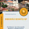 Apostila Professor De Educação Básica II Matemática Prefeitura de Ribeirão Bonito SP 2025