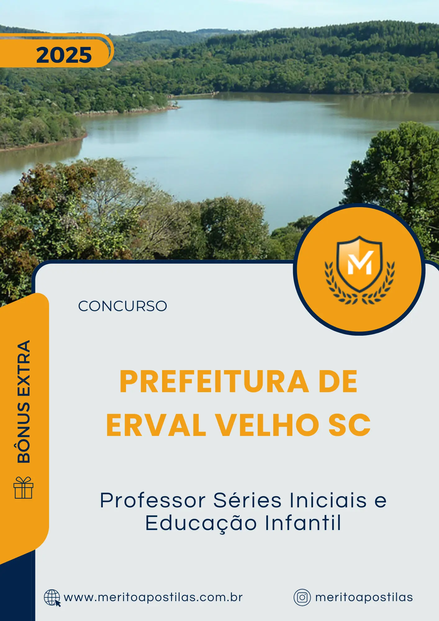 Apostila Professor Séries Iniciais e Educação Infantil Prefeitura de Erval Velho SC 2025