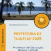 Apostila Professor de Educação Básica I Infantil Prefeitura de Tuiuti SP 2025
