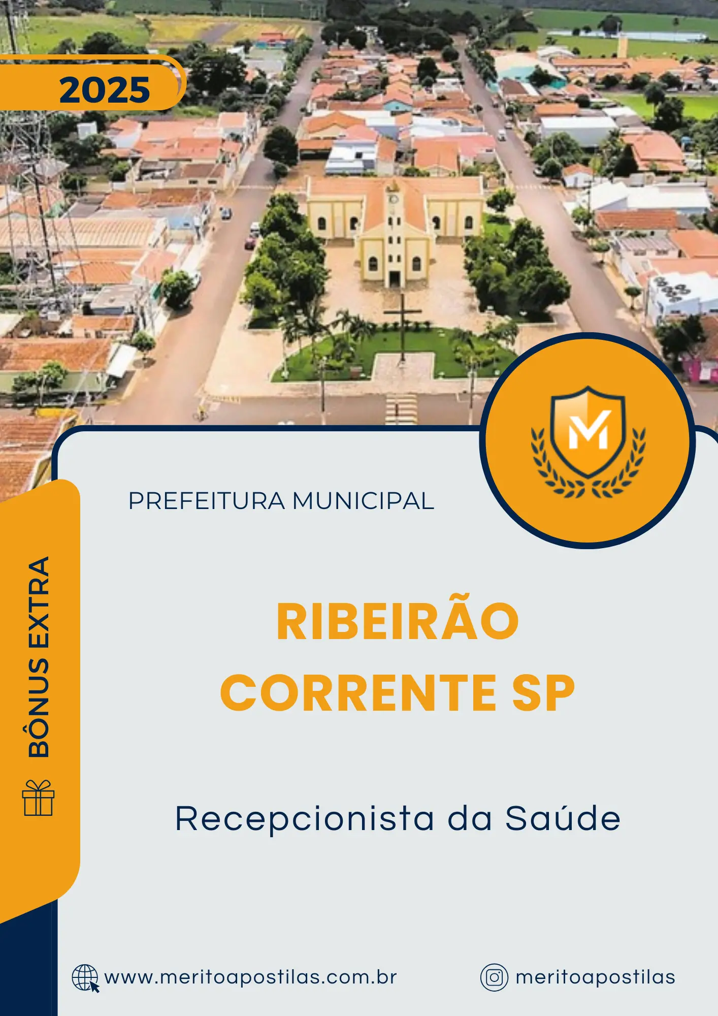 Apostila Recepcionista da Saúde Prefeitura de Ribeirão Corrente SP 2025
