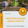 Apostila Técnico Em Enfermagem Prefeitura de São José do Piauí PI 2025