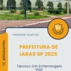 Apostila Técnico Em Enfermagem PSF Prefeitura de Iaras SP 2025