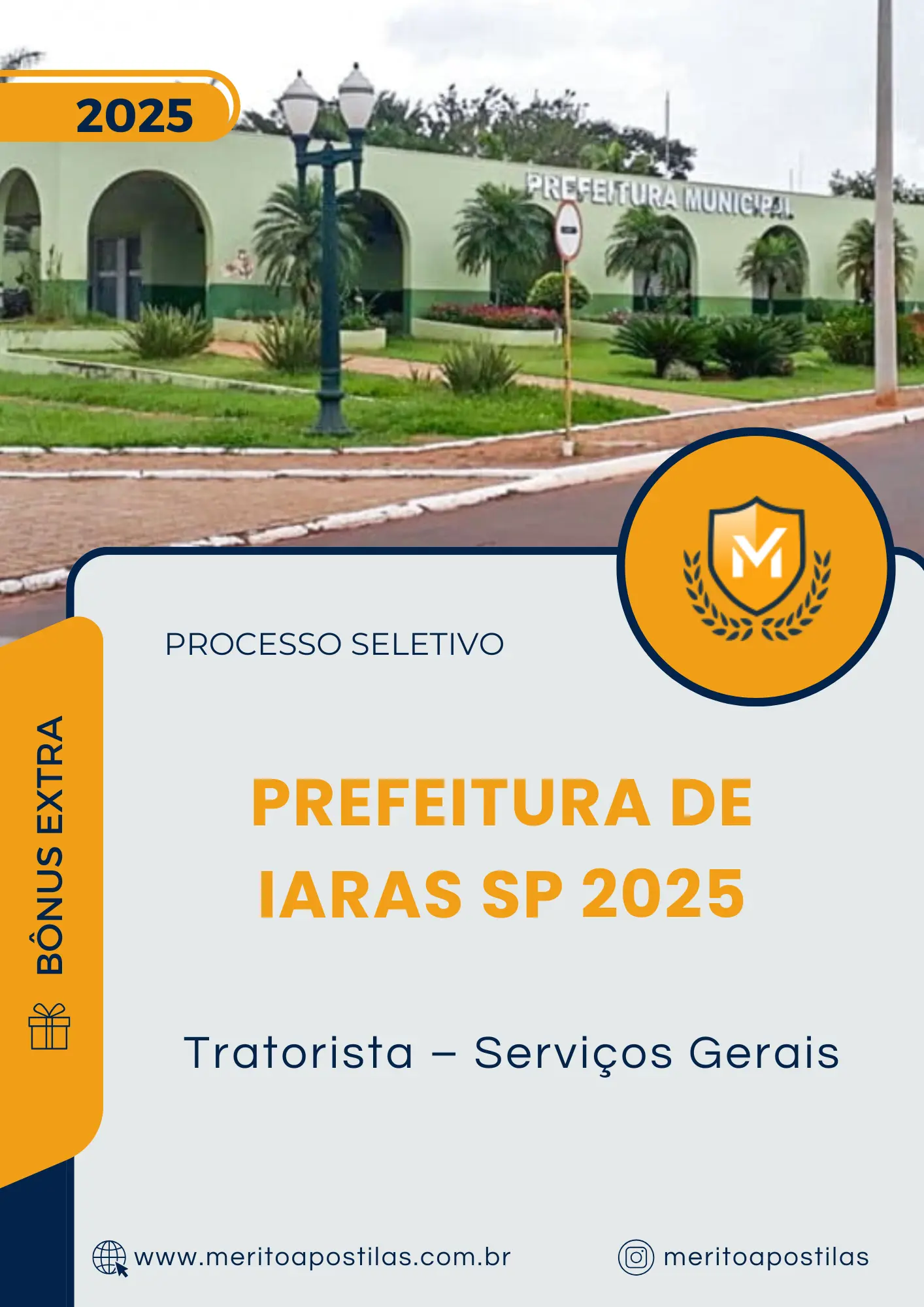 Apostila Tratorista Serviços Gerais Prefeitura de Iaras SP 2025