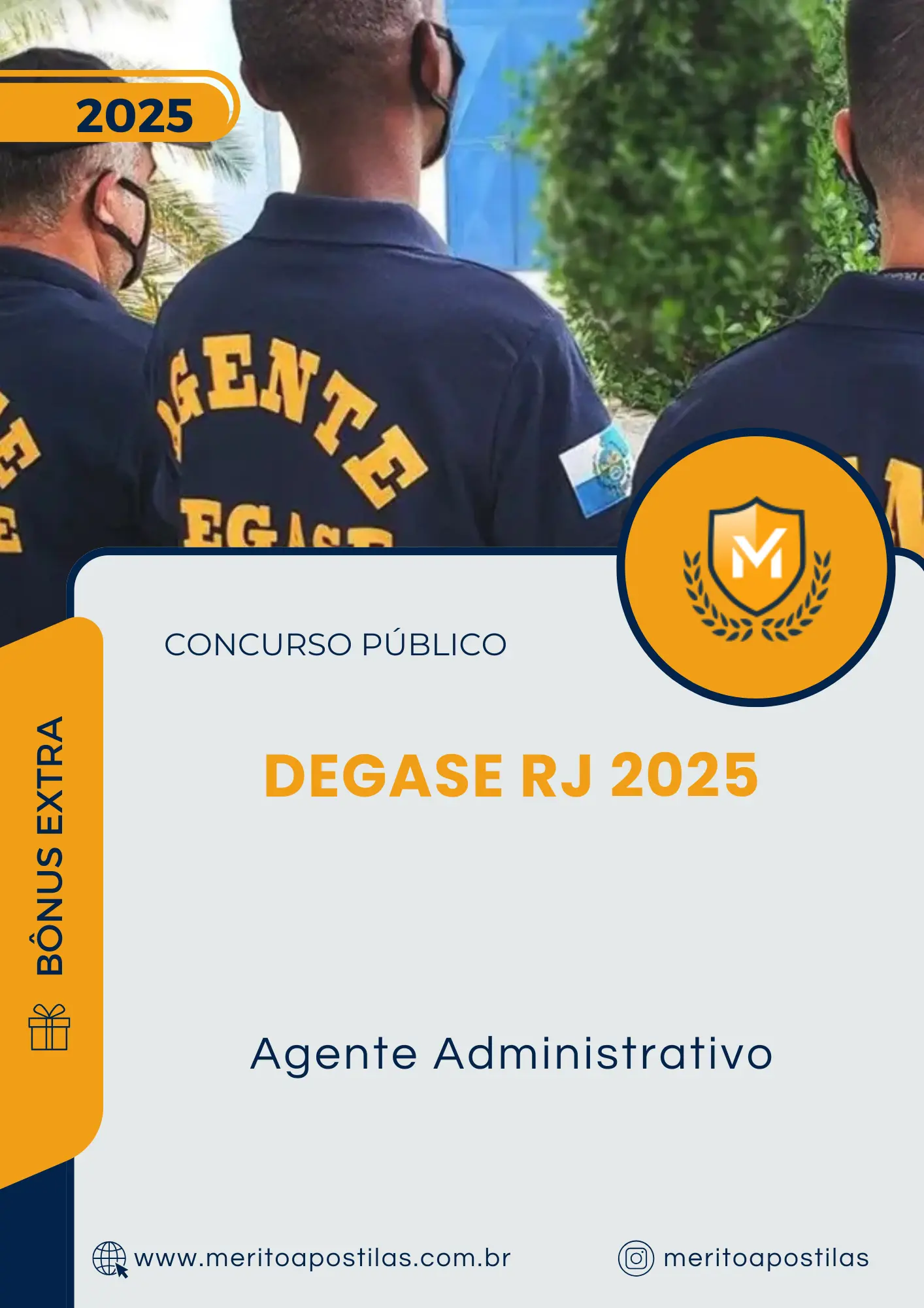 Apostila Agente Administrativo Concurso Público DEGASE RJ 2025