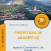Apostila Agente Comunitário De Saúde Prefeitura de Araripe CE 2025