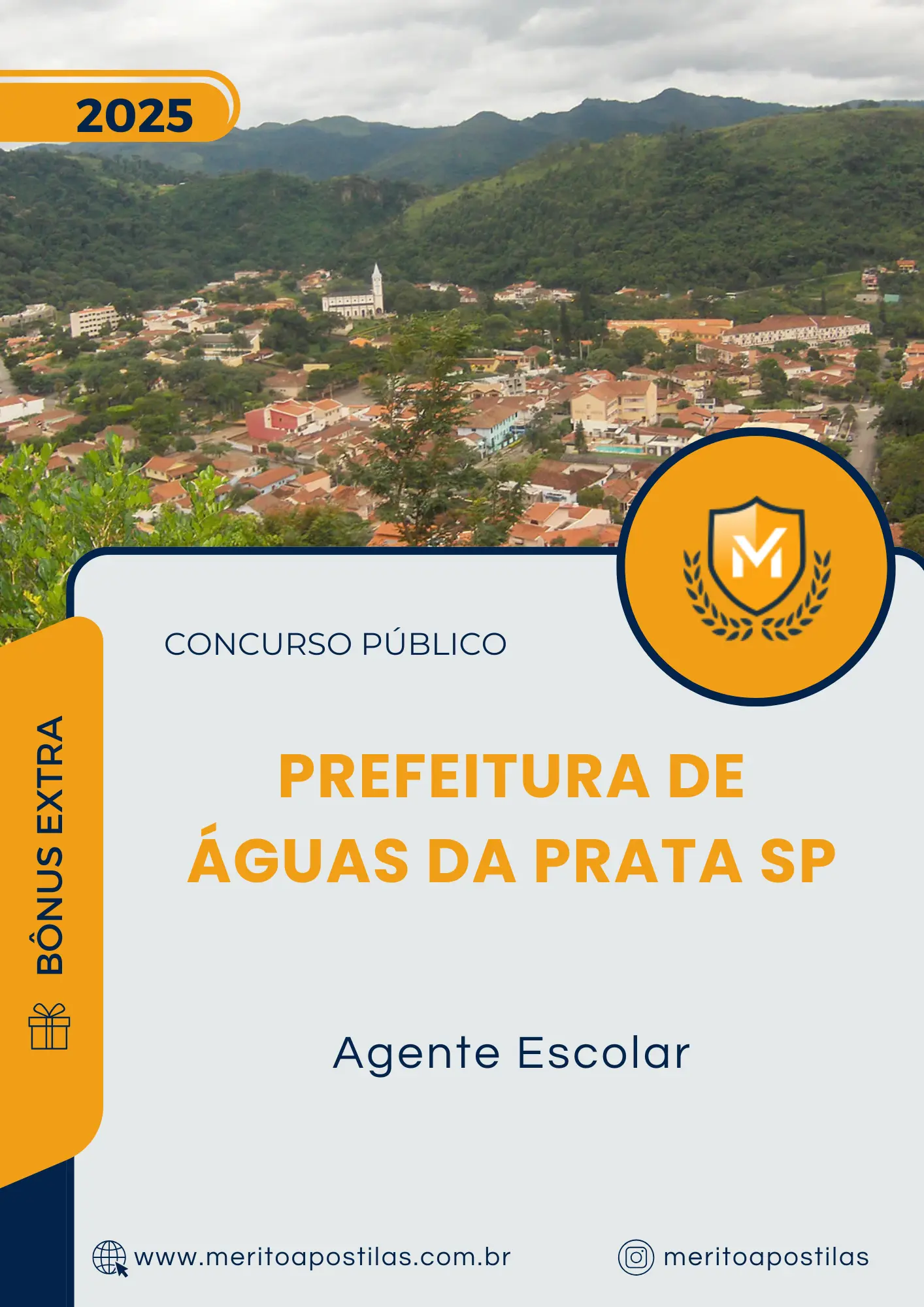 Apostila Agente Escolar Prefeitura de Águas da Prata SP 2025