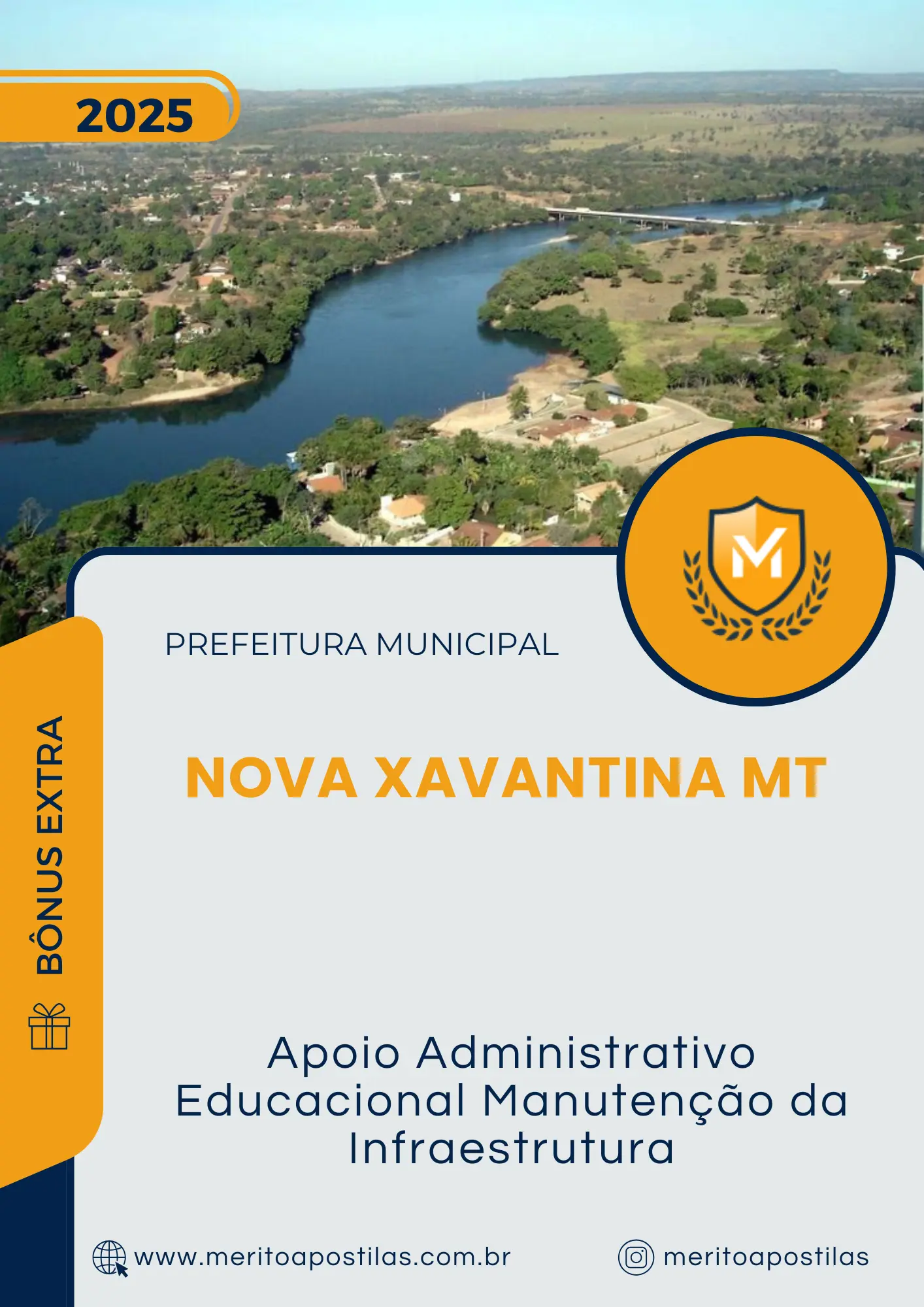 Apostila Apoio Administrativo Educacional Manutenção da Infraestrutura Prefeitura de Nova Xavantina MT 2025