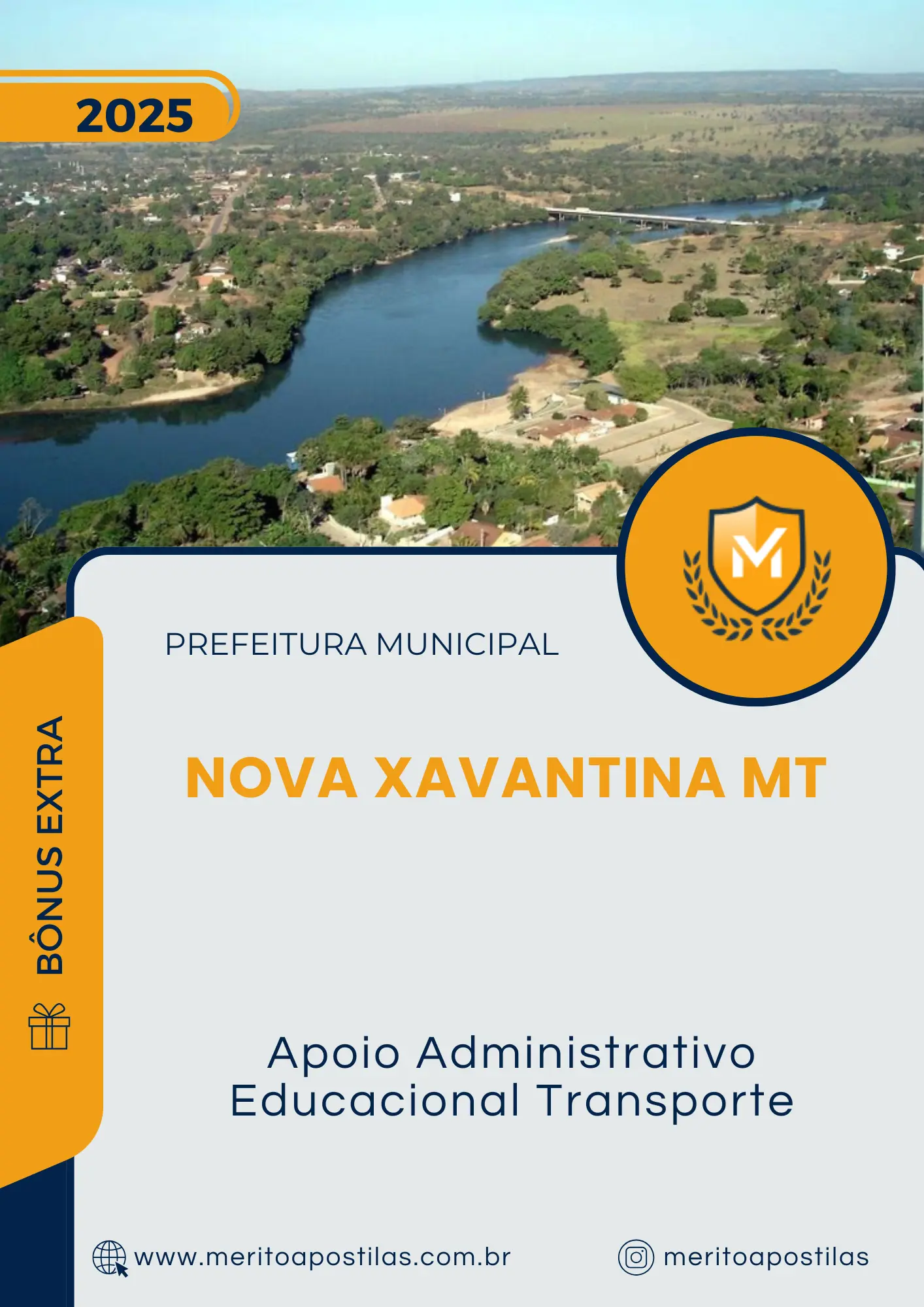 Apostila Apoio Administrativo Educacional Transporte Prefeitura de Nova Xavantina MT 2025