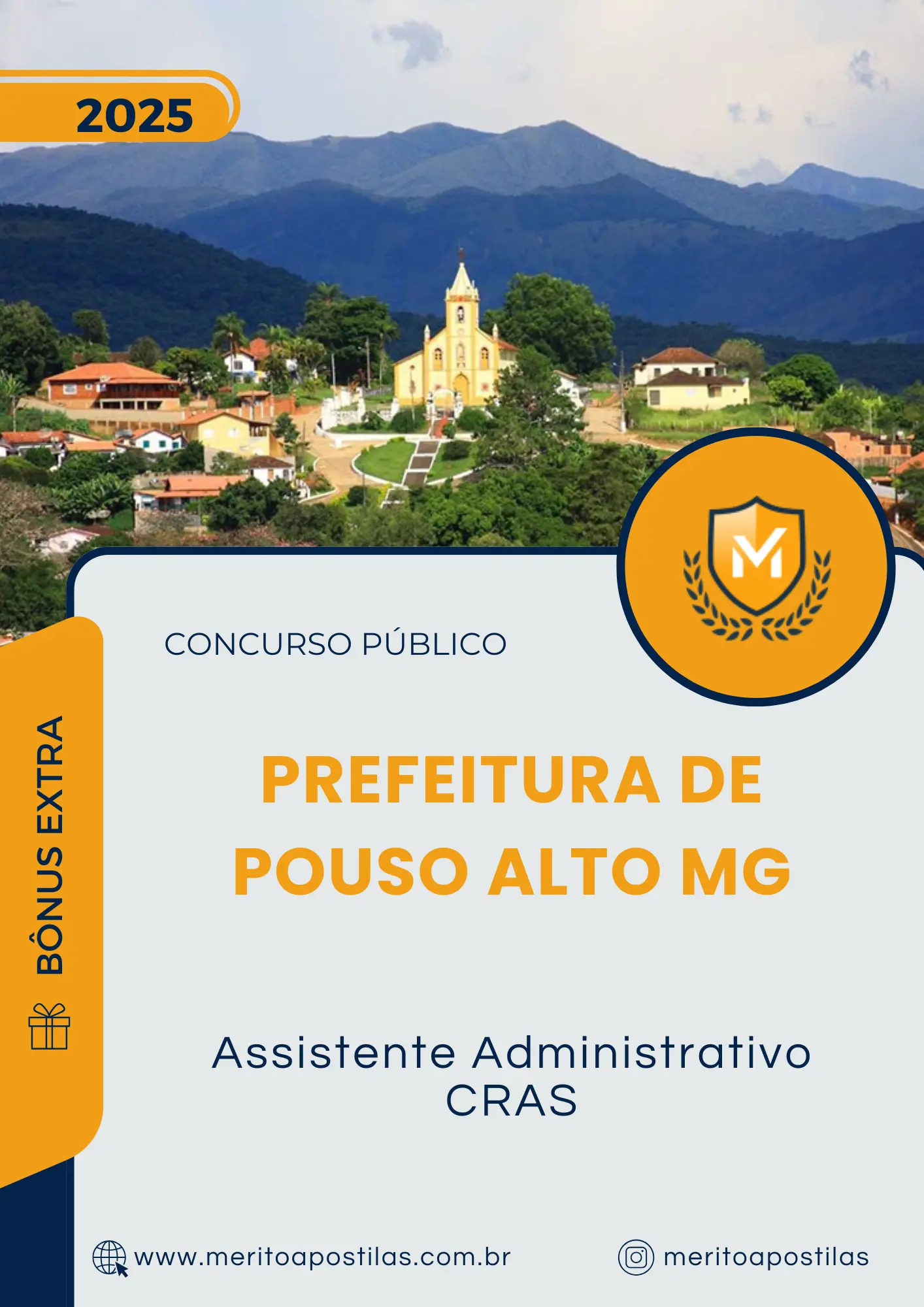 Apostila Assistente Administrativo CRAS Prefeitura de Pouso Alto MG 2025