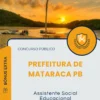 Apostila Assistente Social Educacional Prefeitura de Mataraca PB 2025