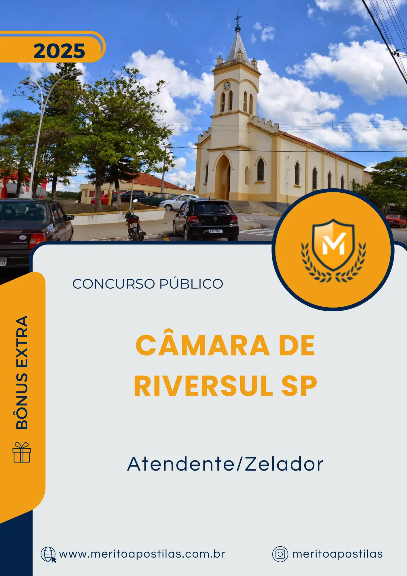 Apostila Atendente Zelador Câmara de Riversul SP 2025