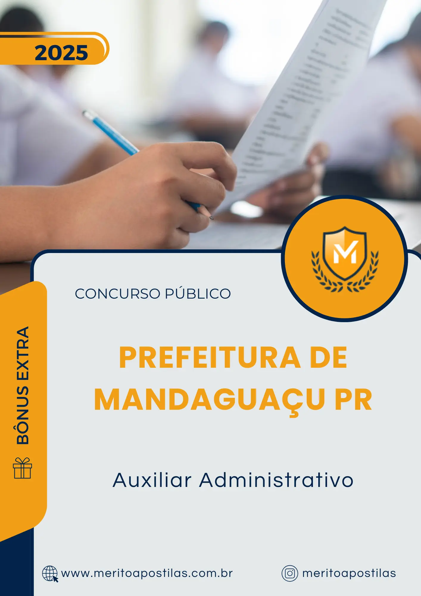 Apostila Auxiliar Administrativo Prefeitura de Mandaguaçu PR 2025