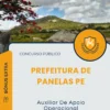 Apostila Auxiliar De Apoio Operacional Prefeitura de Panelas PE 2025