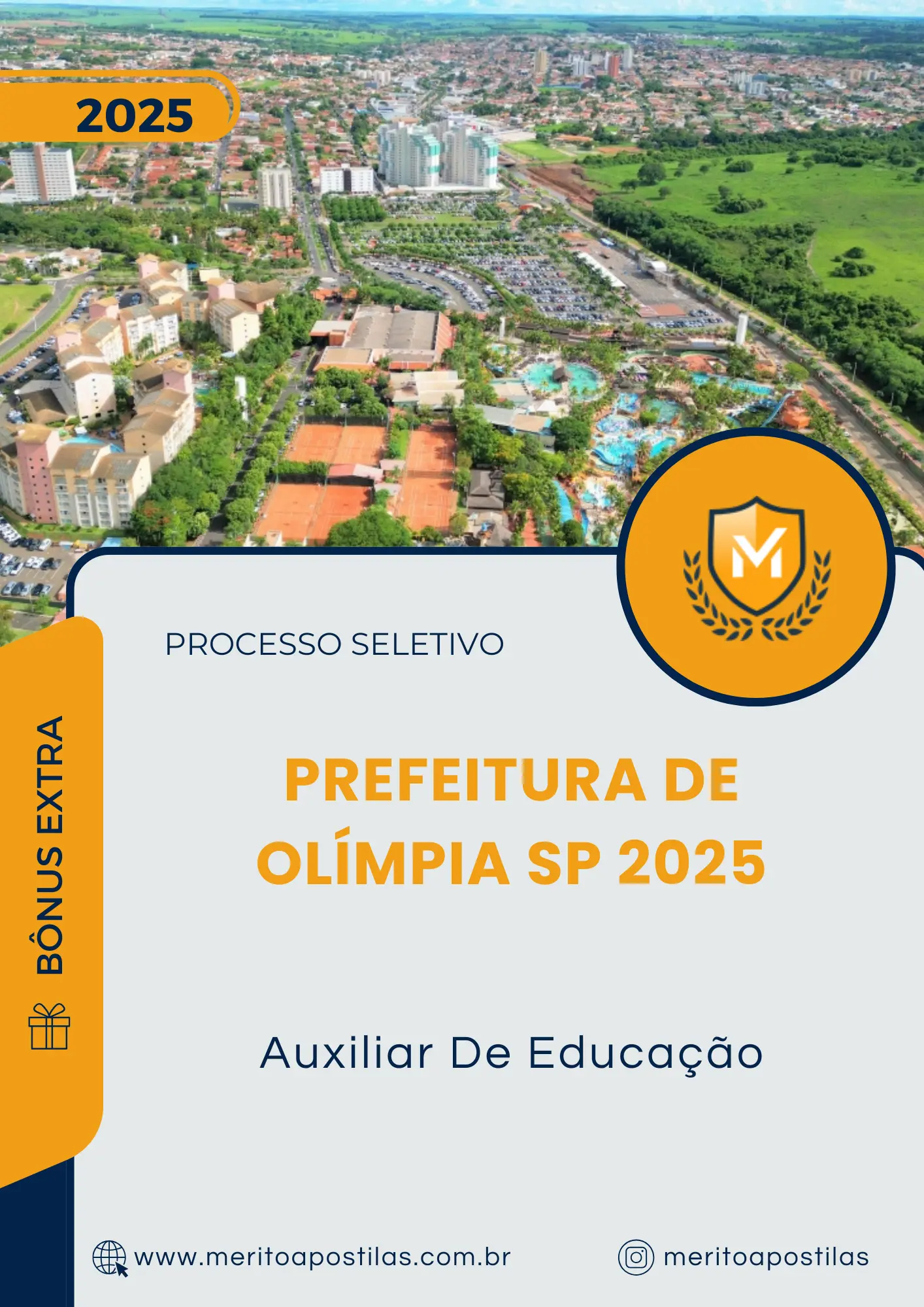 Apostila Auxiliar De Educação Prefeitura de Olímpia SP 2025
