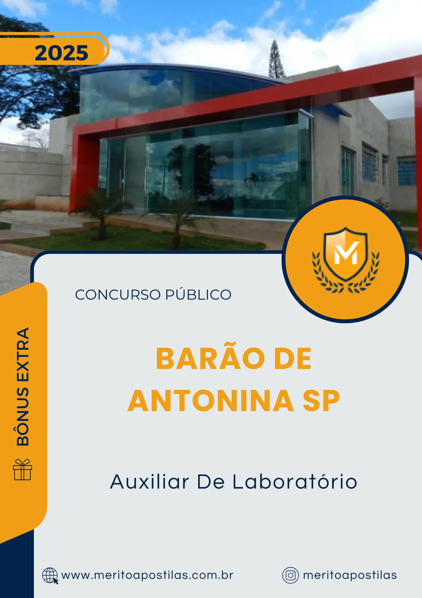 Apostila Auxiliar De Laboratório Prefeitura de Barão de Antonina SP 2025