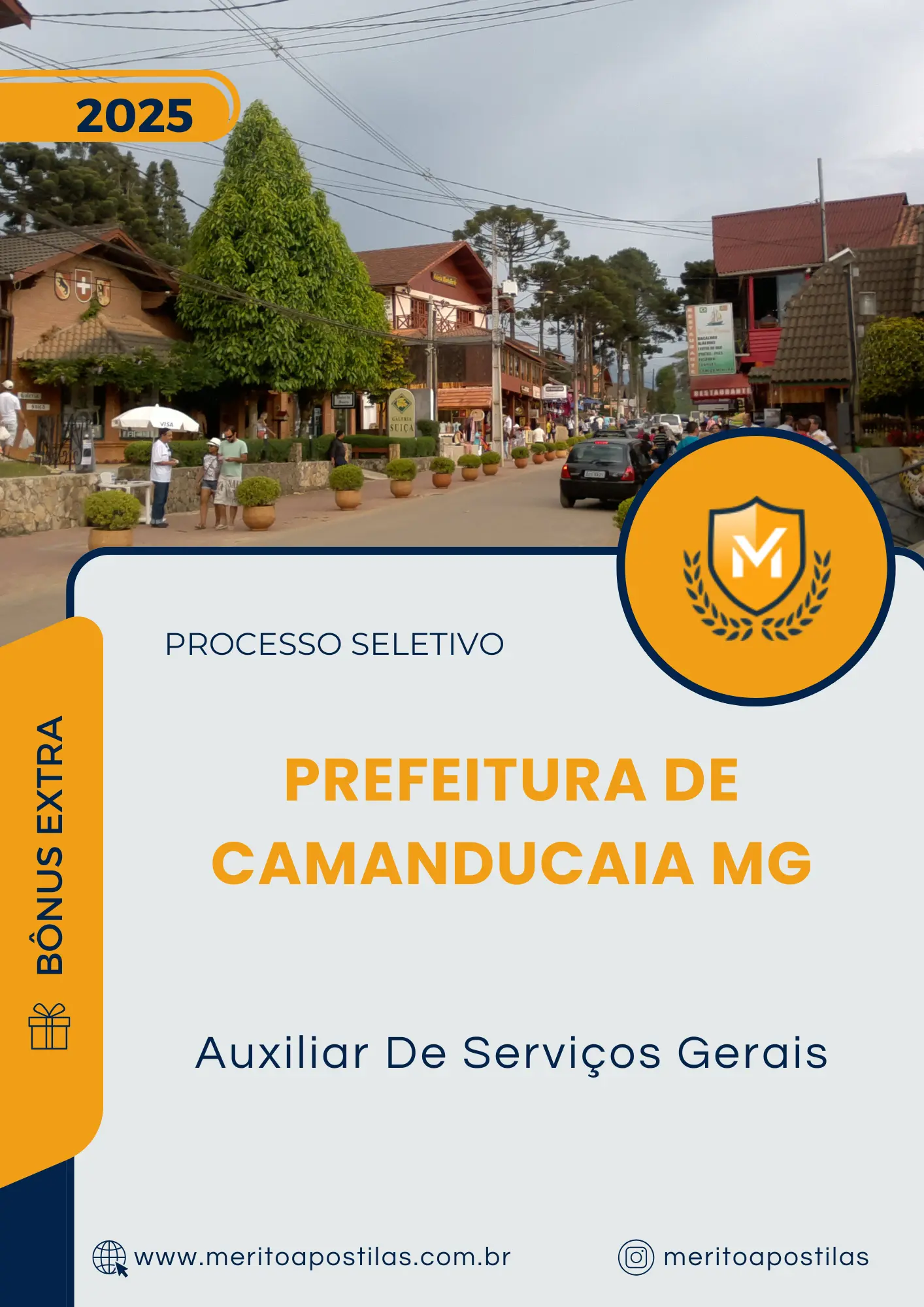 Apostila Auxiliar De Serviços Gerais Prefeitura de Camanducaia MG 2025