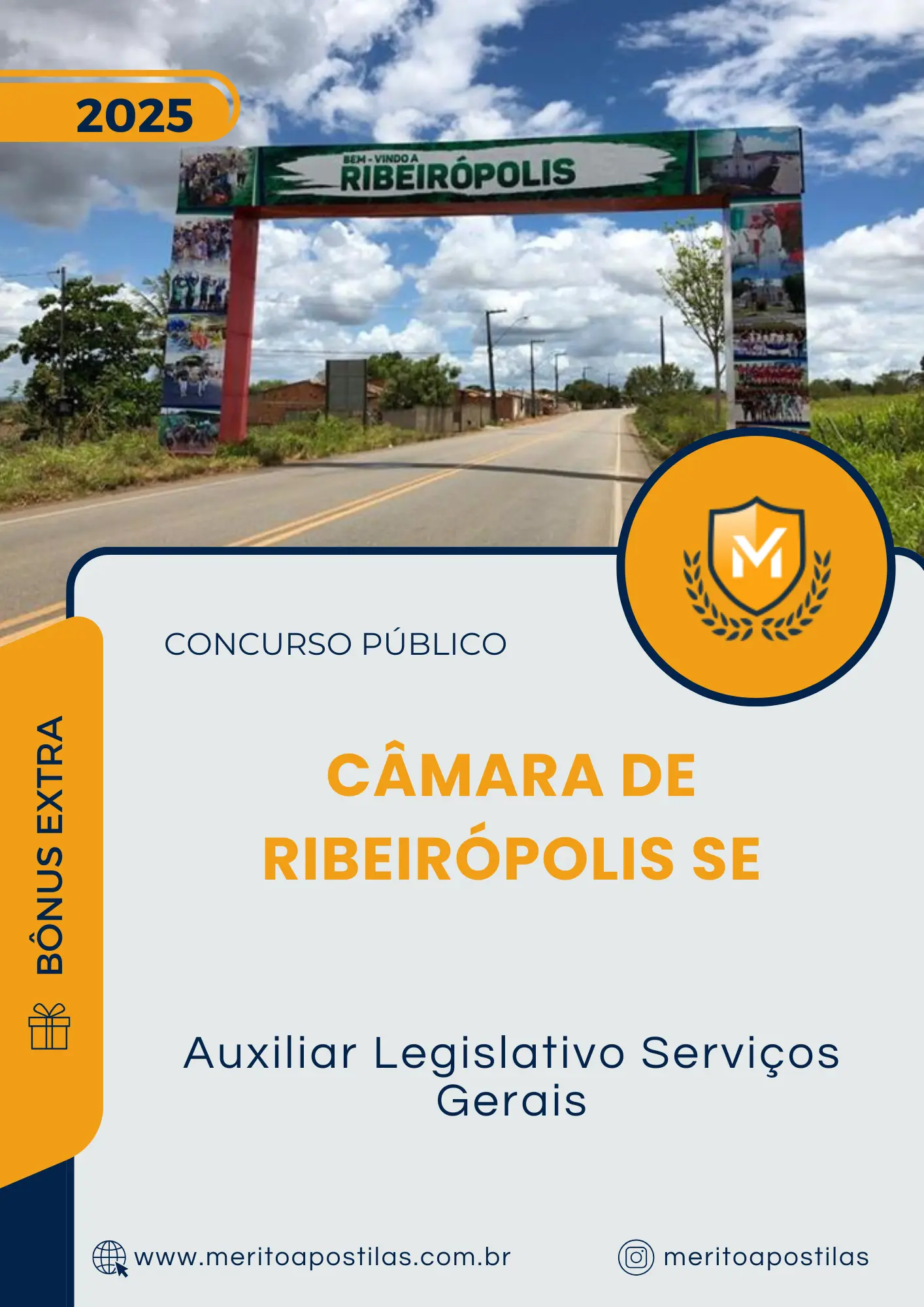 Apostila Auxiliar Legislativo Serviços Gerais Câmara de Ribeirópolis SE 2025
