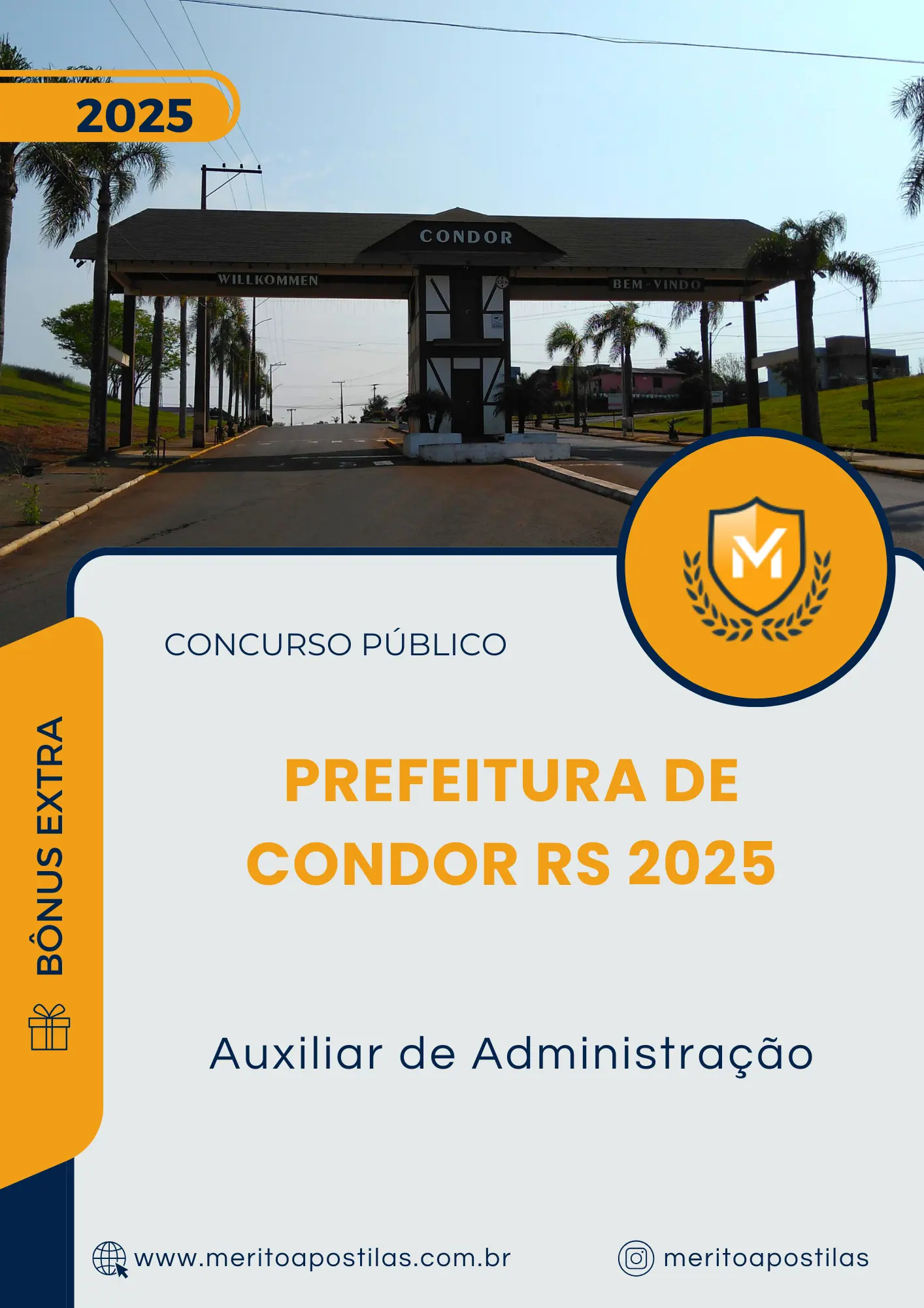 Apostila Auxiliar de Administração Prefeitura de Condor RS 2025