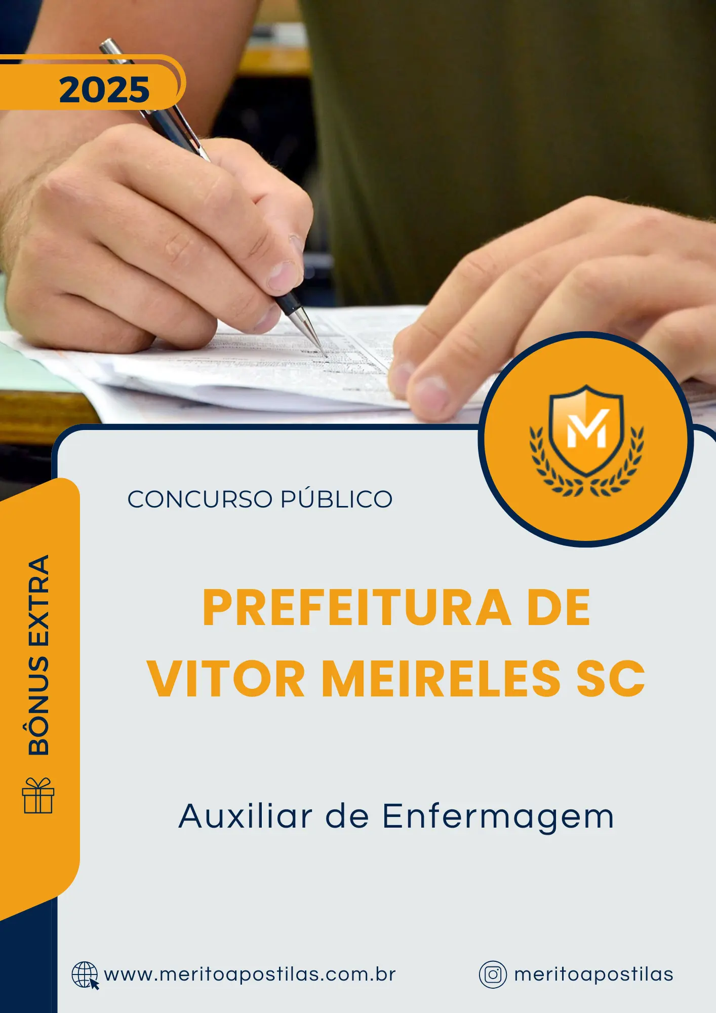 Apostila Auxiliar de Enfermagem Prefeitura de Vitor Meireles SC 2025