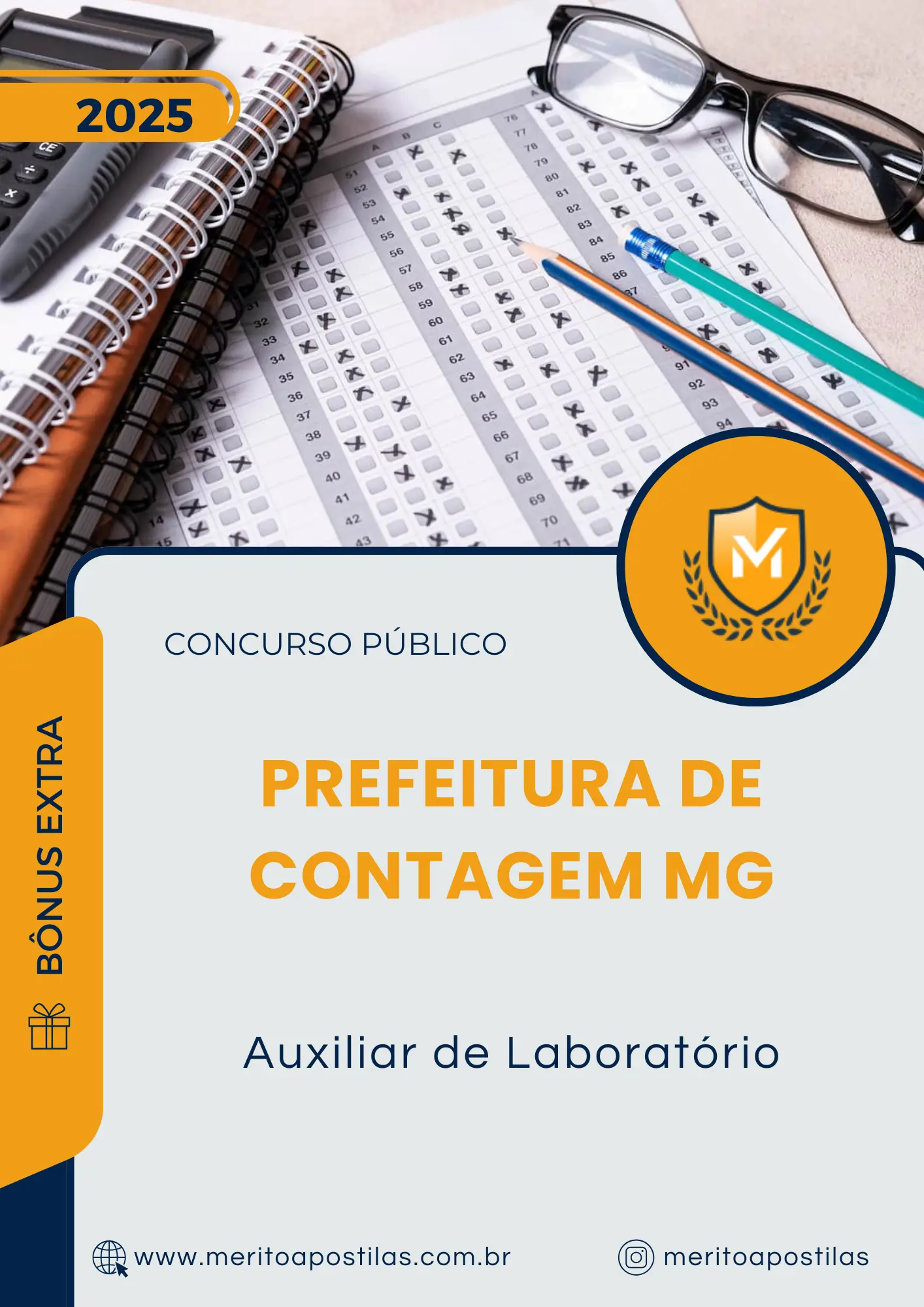 Apostila Auxiliar de Laboratório Prefeitura de Contagem MG 2025