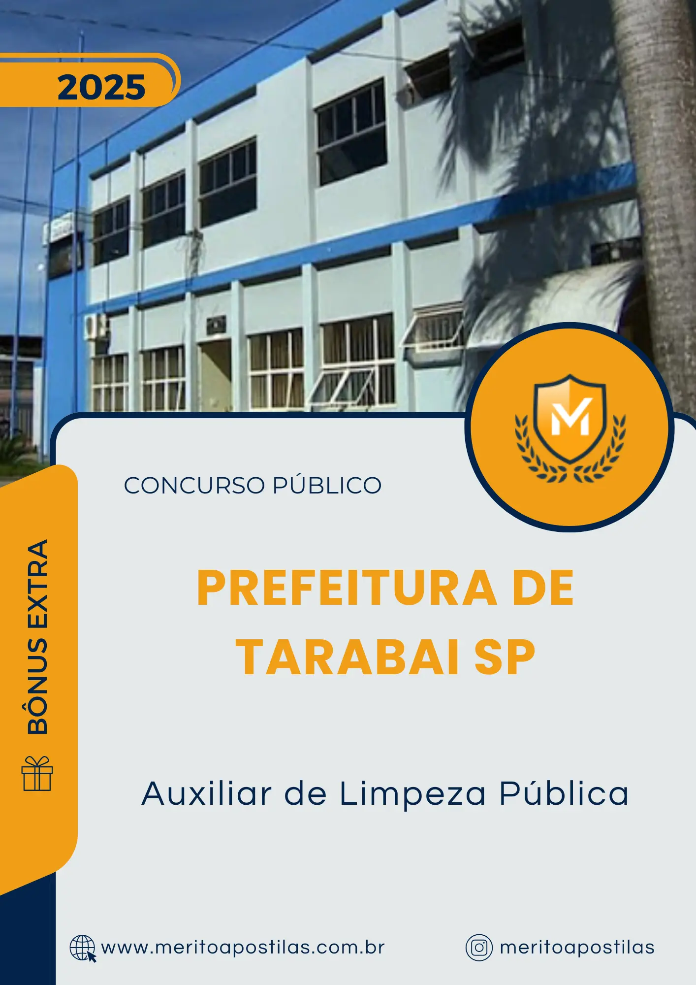 Apostila Auxiliar de Limpeza Pública Prefeitura de Tarabai SP 2025