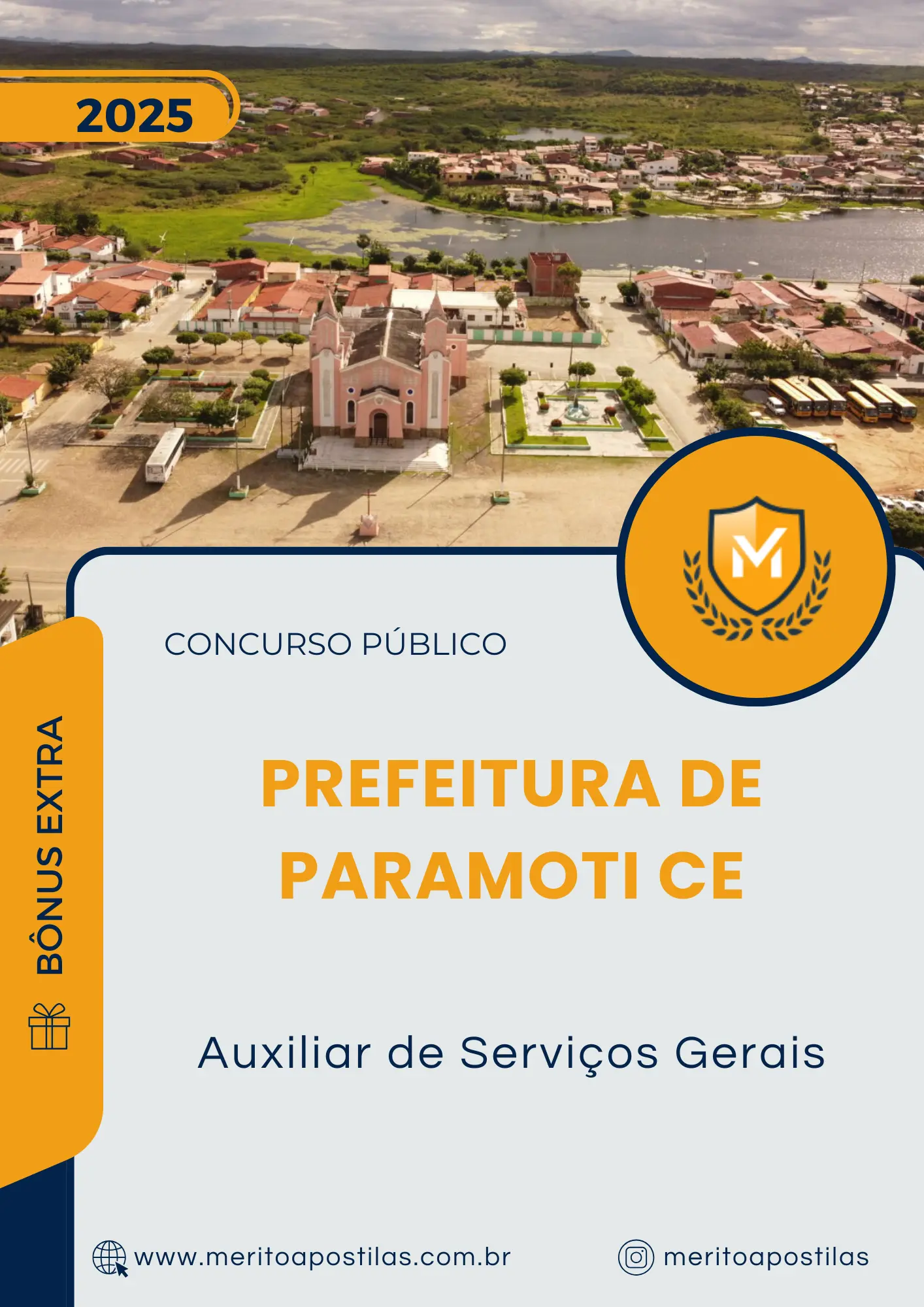Apostila Auxiliar de Serviços Gerais Prefeitura de Paramoti CE 2025