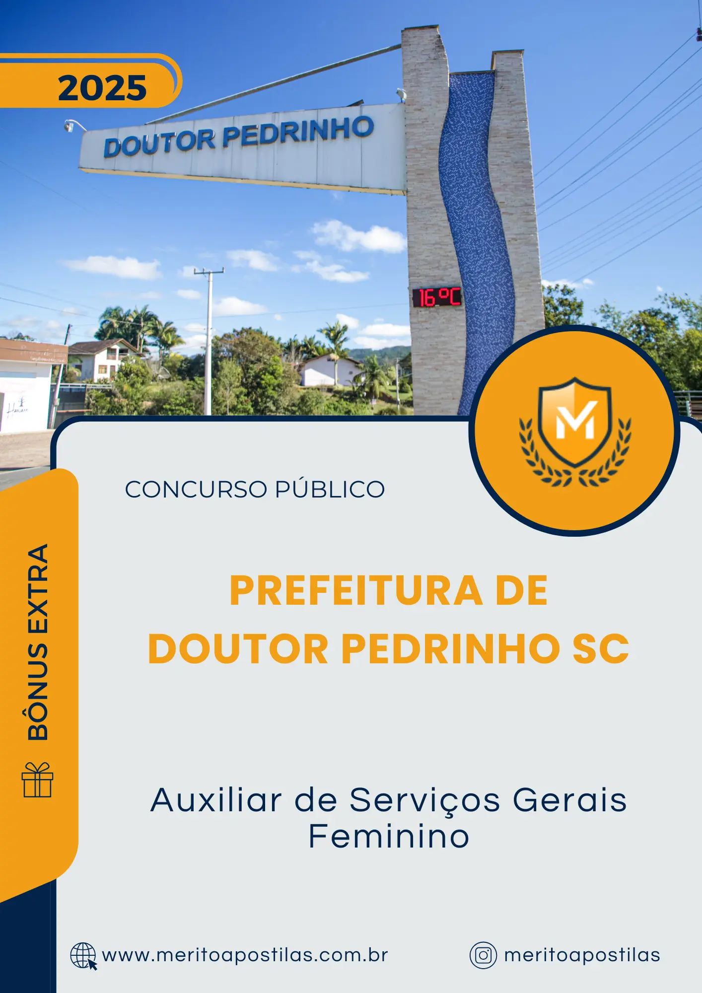 Apostila Auxiliar de Serviços Gerais Feminino Prefeitura de Doutor Pedrinho SC 2025
