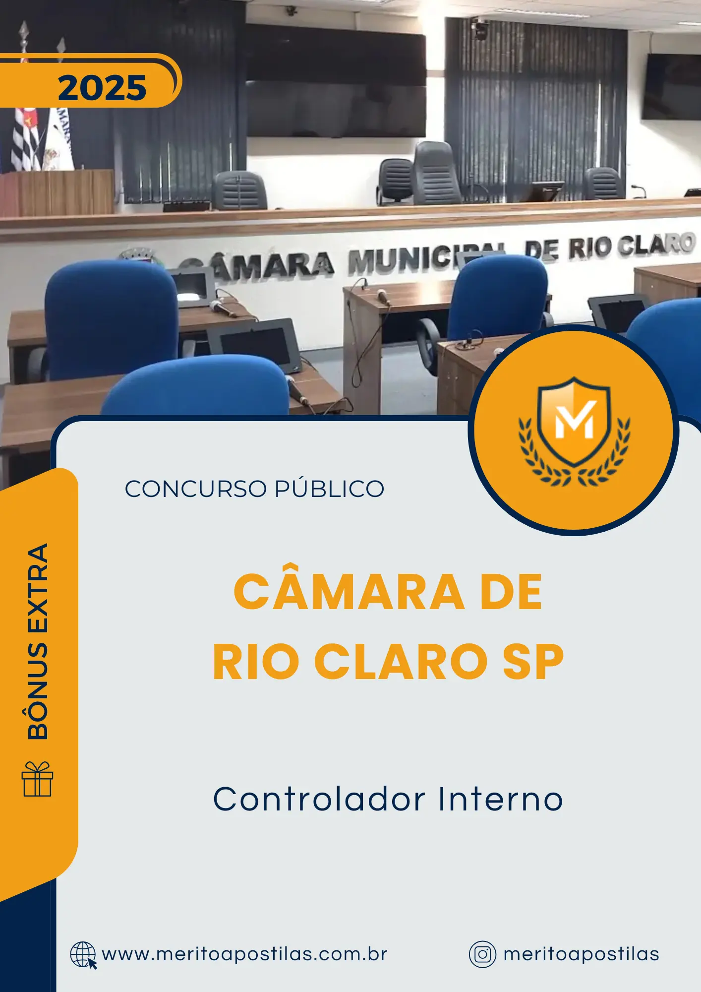 Apostila Controlador Interno Câmara de Rio Claro SP 2025